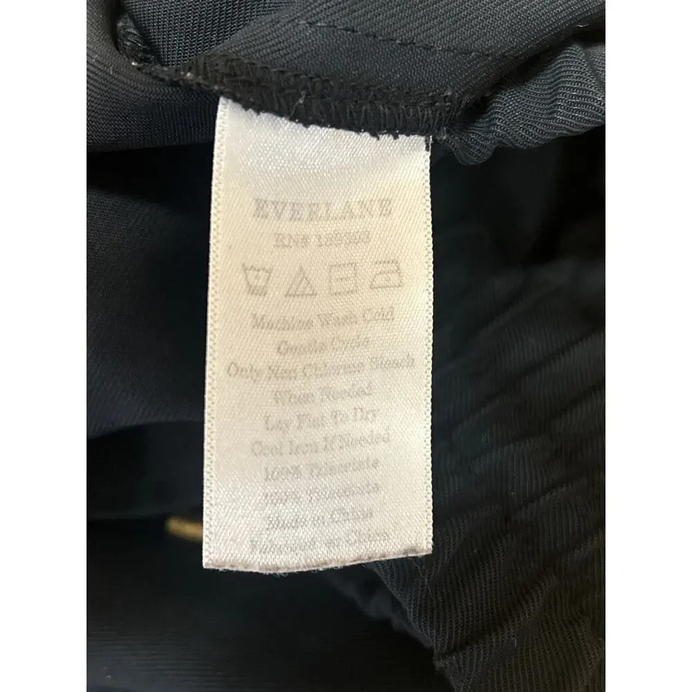 Everlane Women's Black High Waisted Drawstring Pocket Mini Sweat Shorts Size S